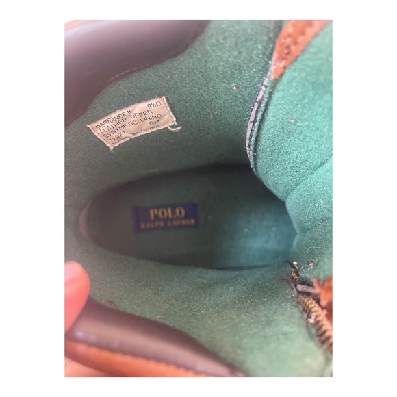 Men's Polo Ralph Lauren Conquest Hi III Men's 9.5 D Duck Boots Brown/Tan - Picture 7 of 10